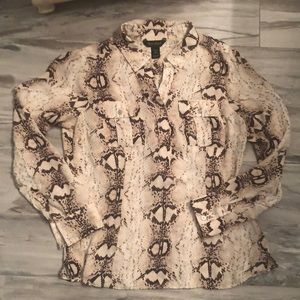 White House black-market silk blouse size 10